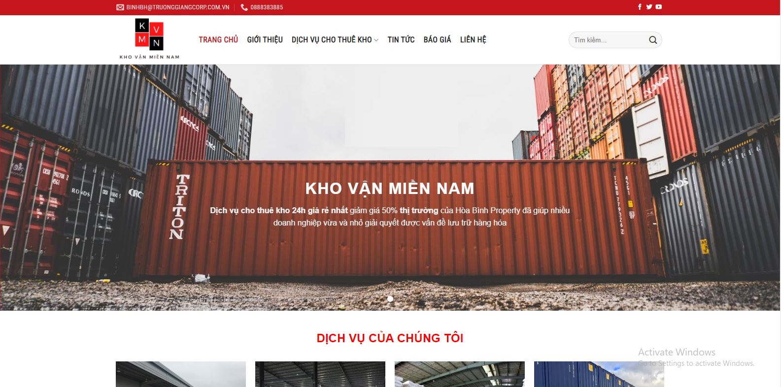 mãu website khovanmiennam