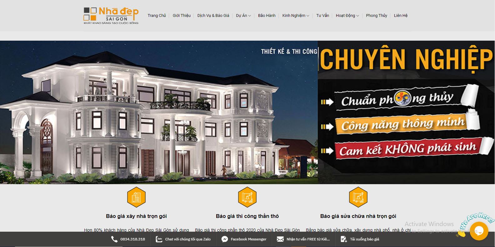 mãu website nhadepsaigon.net