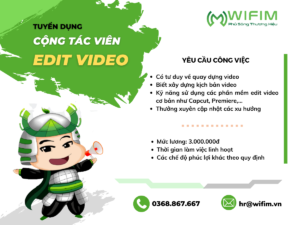 Tuyển dụng ctv video editor