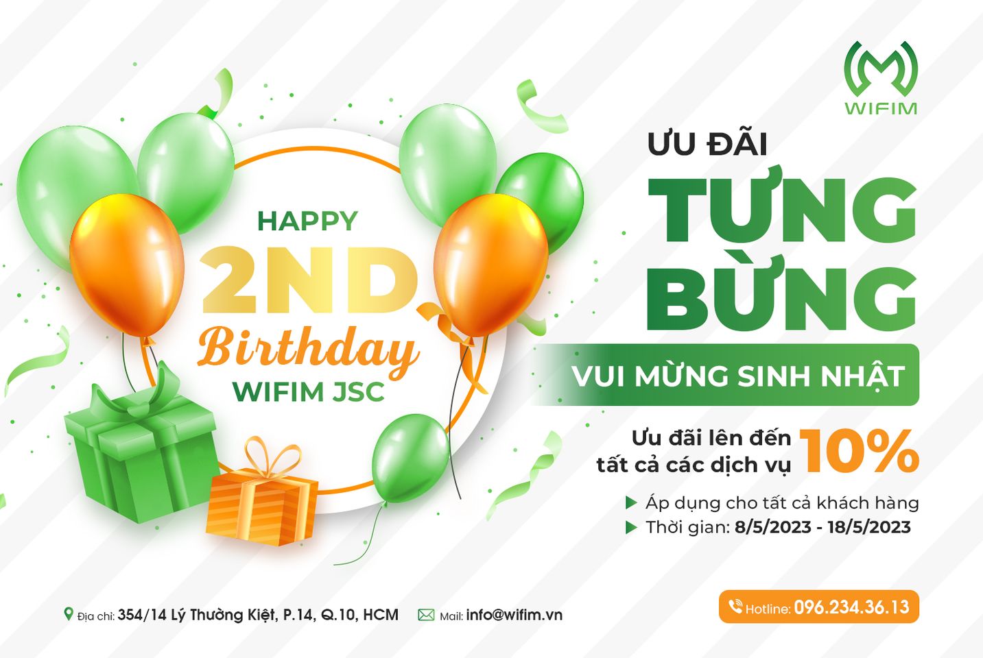 Ưu đãi tưng bừng - Vui mừng sinh nhật